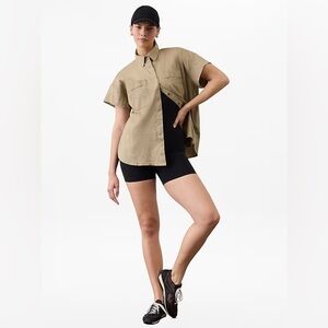 NWT Athleta Paradise Oversized Short Sleeve Top $99 Size XS